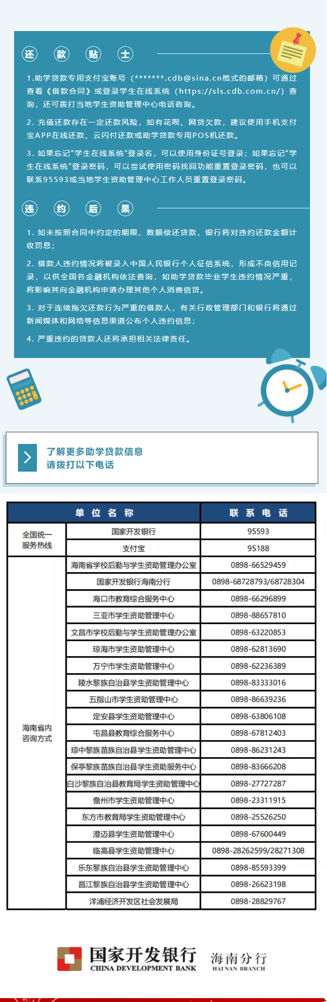 @已毕业的贷款学生，国开行助学贷款还款指南来啦！
