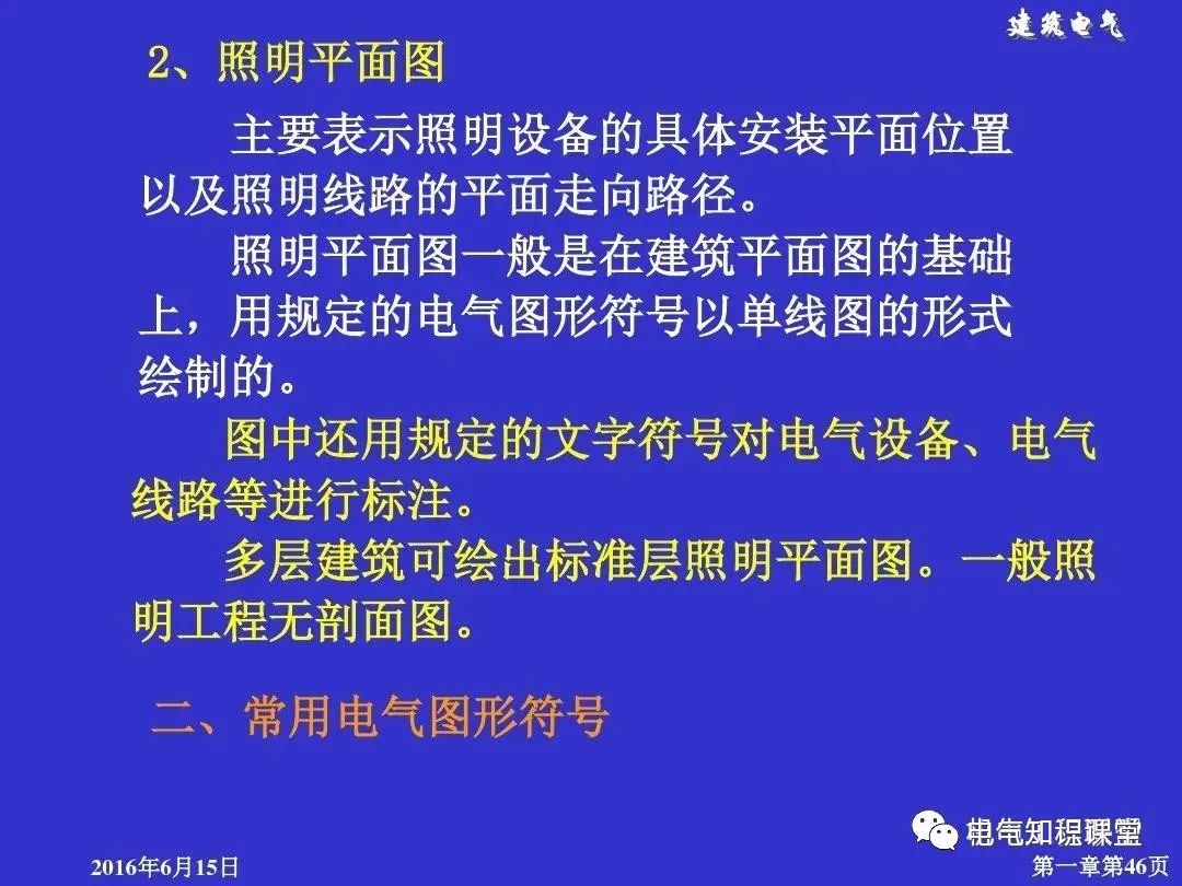 建筑强电和弱电的基础知识与识图（94页PPT详解）