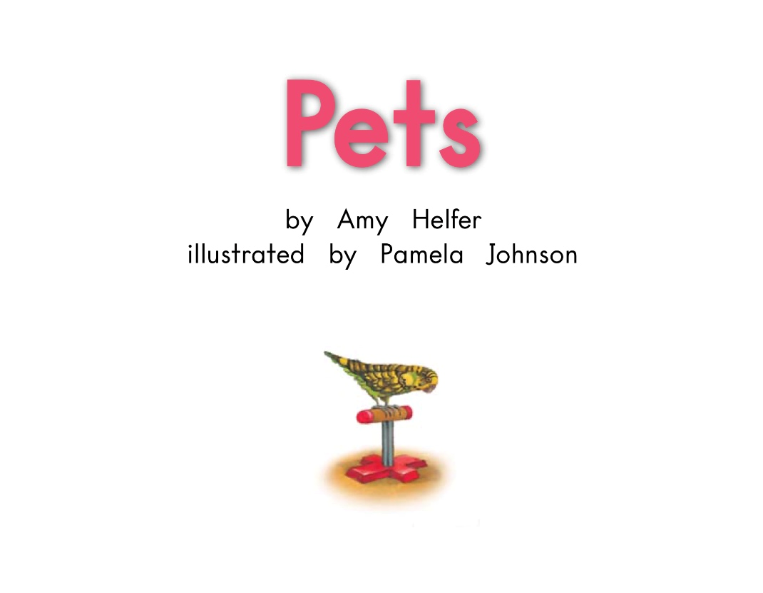 幼儿启蒙有声绘本阅读:《Pets》宠物小老鼠