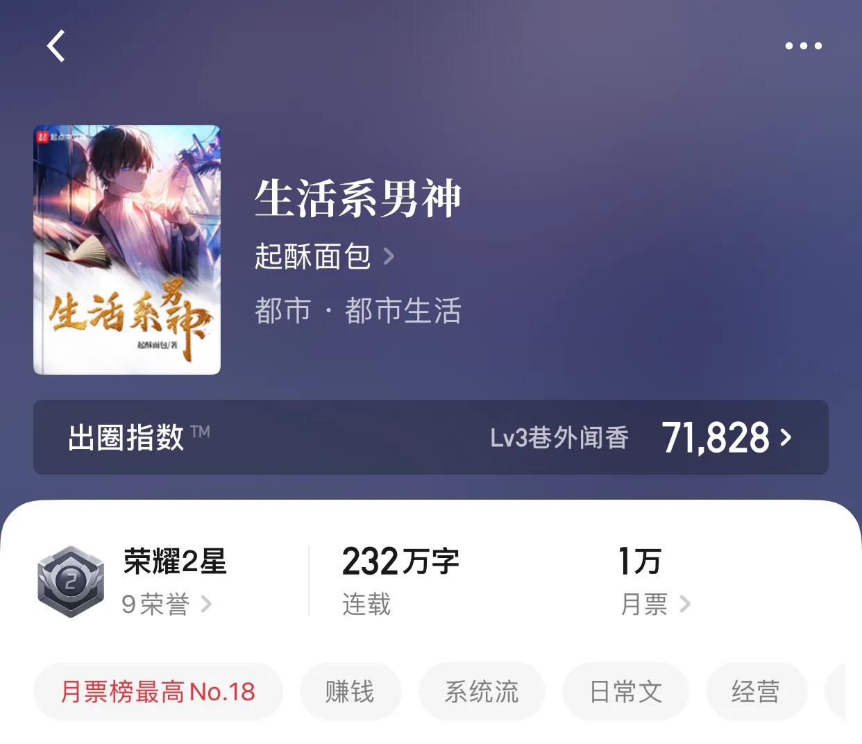 八本生活系日常小说，看，那是作者吹的牛在飞