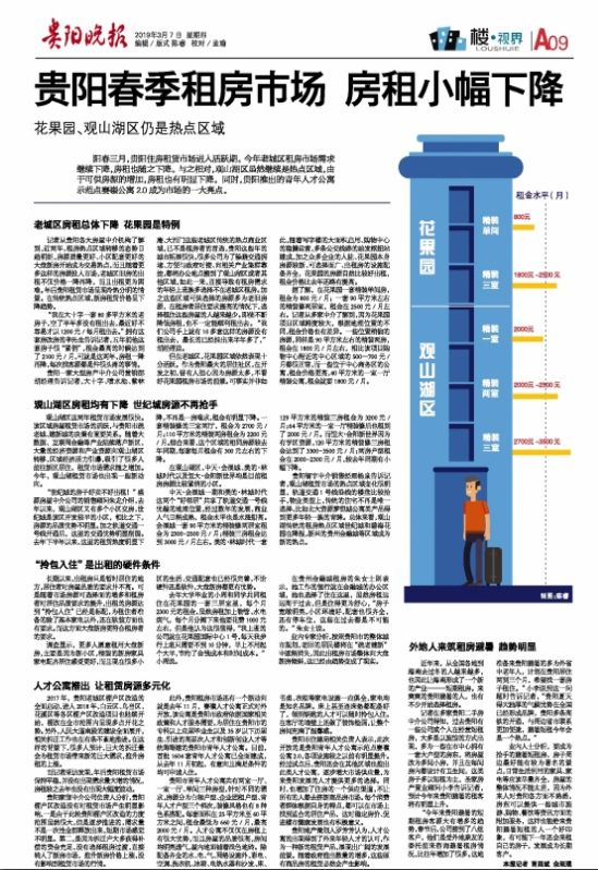 租金下降？！阳春三月贵阳租房有点冷，这里却一反常态