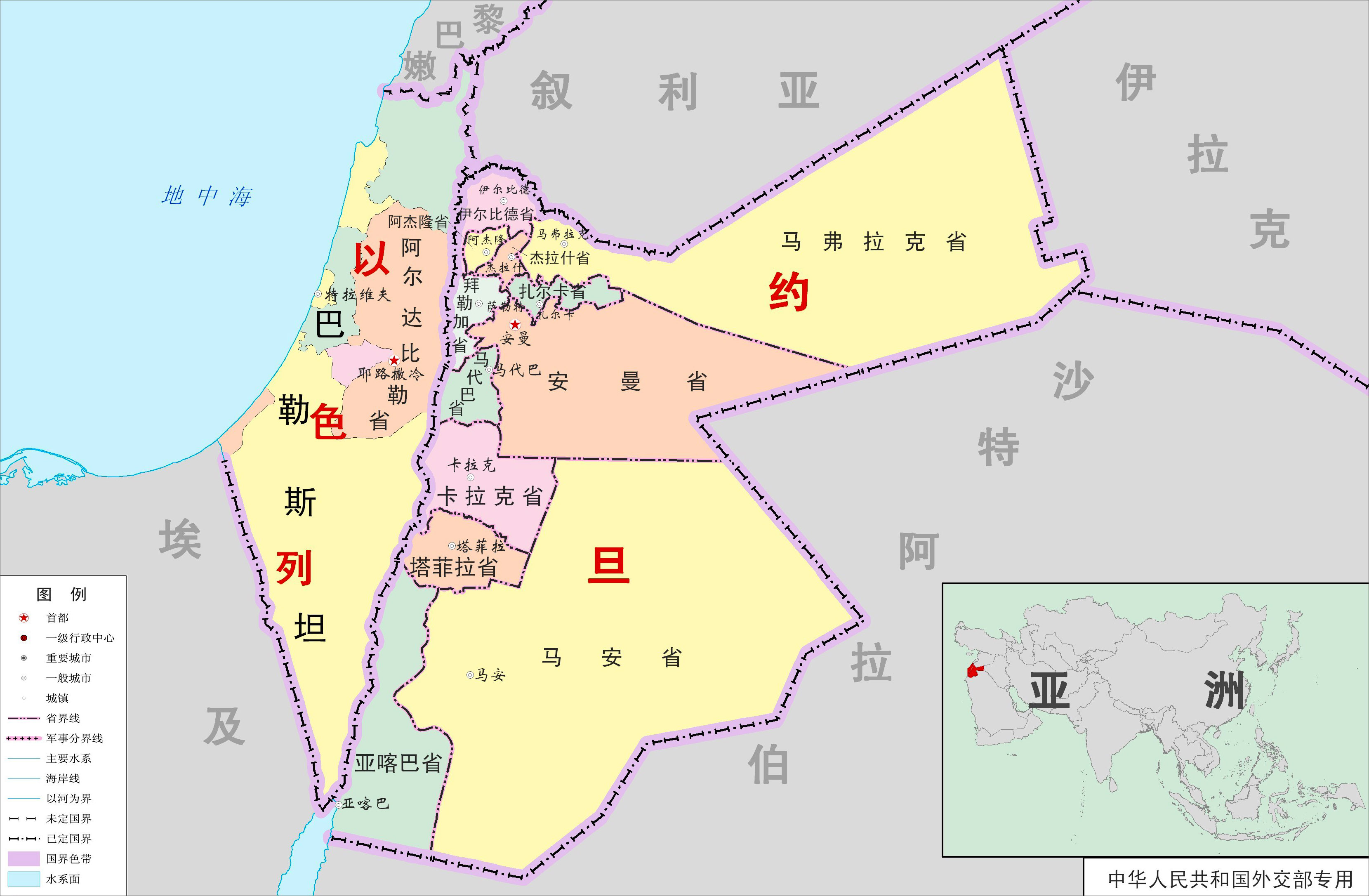 中东地图(中东地区三大霸主：伊朗、以色列、土耳其)