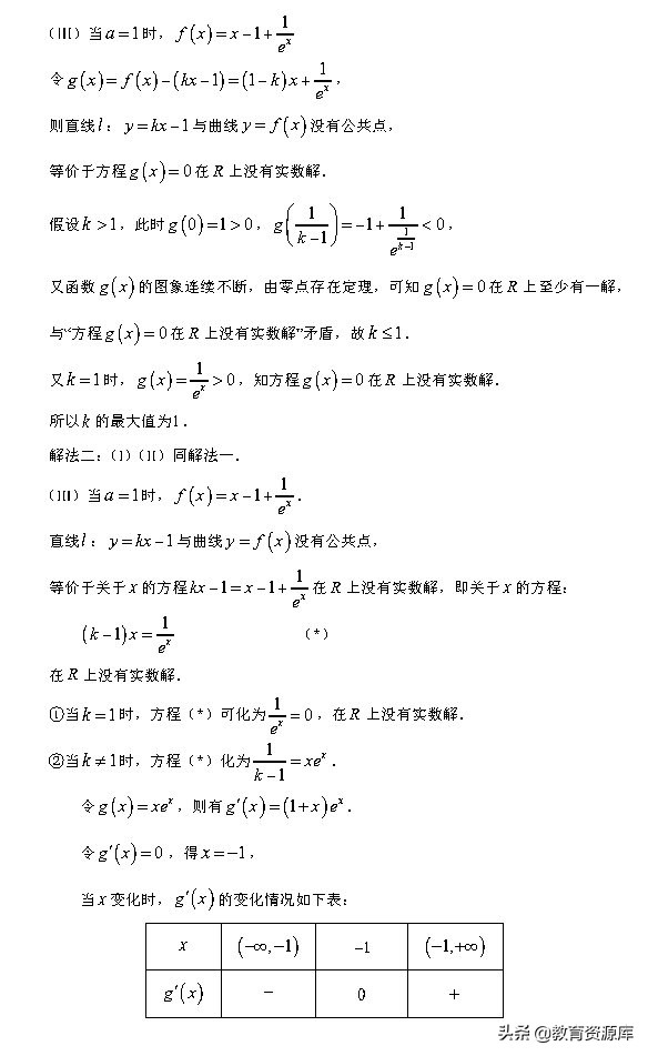 高考数学：2010—2018真题汇编，专题三，导数及其应用