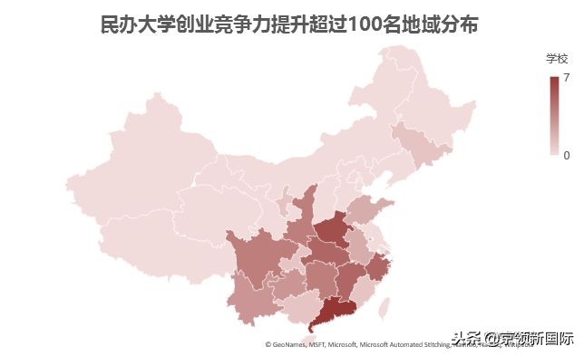 民办大学创业竞争力排名，黑马大学盘点