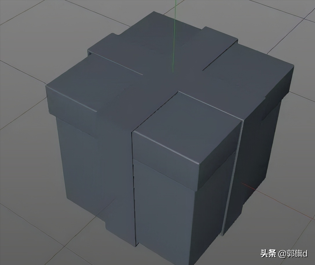 C4D礼物盒建模
