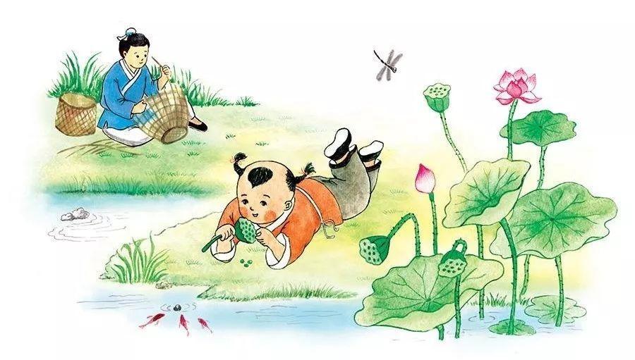 借着儿童节,我们今天要学的也是一首村居,不过是一首宋词,出自宋朝