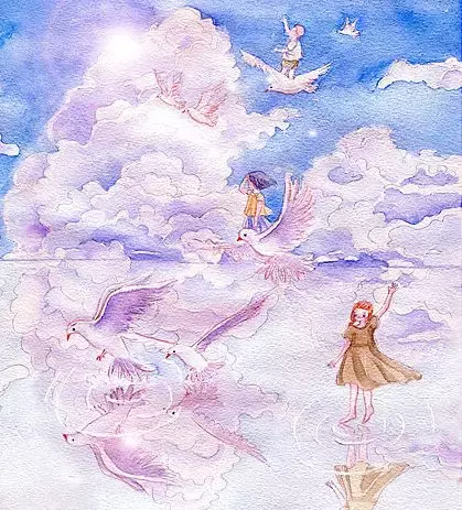 镜花水月，插画师用一支水彩笔画出一个梦想王国！