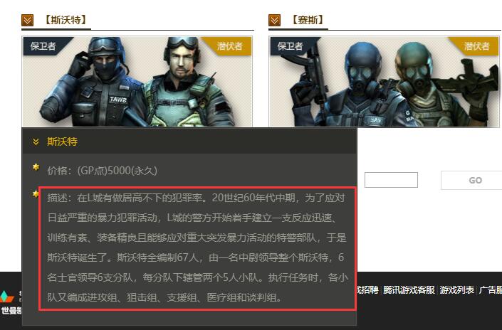 穿越火线GP三傻的剧情：斯沃特的故事