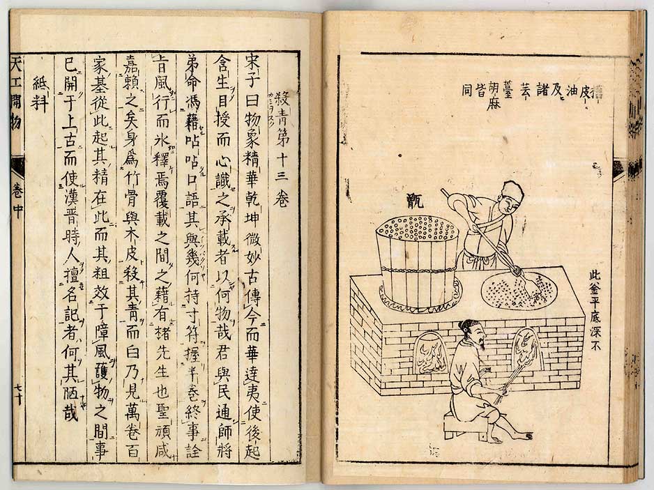 中国17世纪的工艺百科全书(明代宋应星的天工开物)