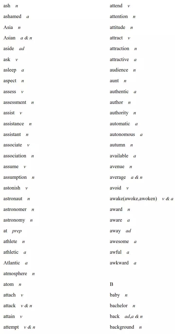 2020高考英语考试大纲正式发布！内附最新词汇表