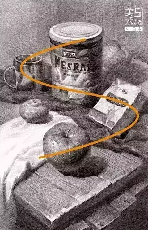 静物画面中的五种构图方式,你必须掌握,早练早成大神