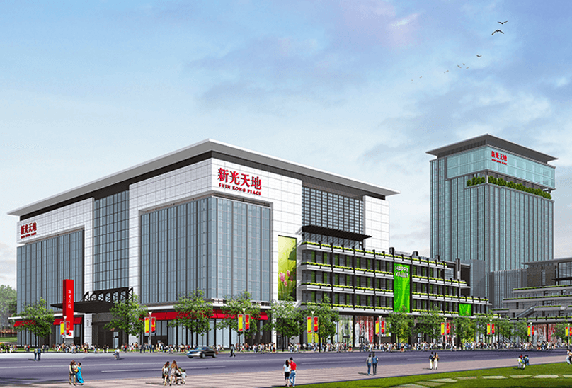 重庆渝北区的高质量商圈，嘉州路的代表，新光天地开业4年了