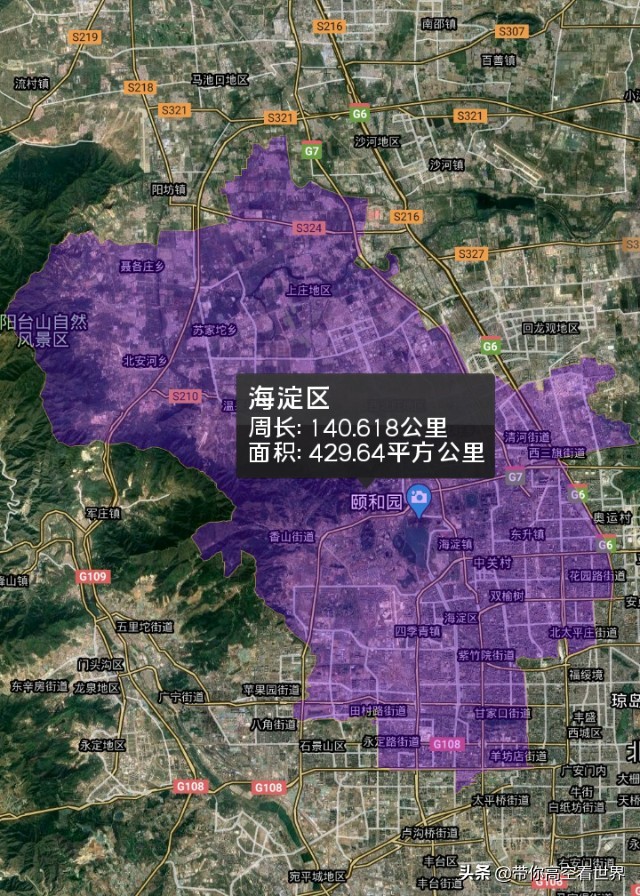 北京13个城区地图（北京市行政区划地图）