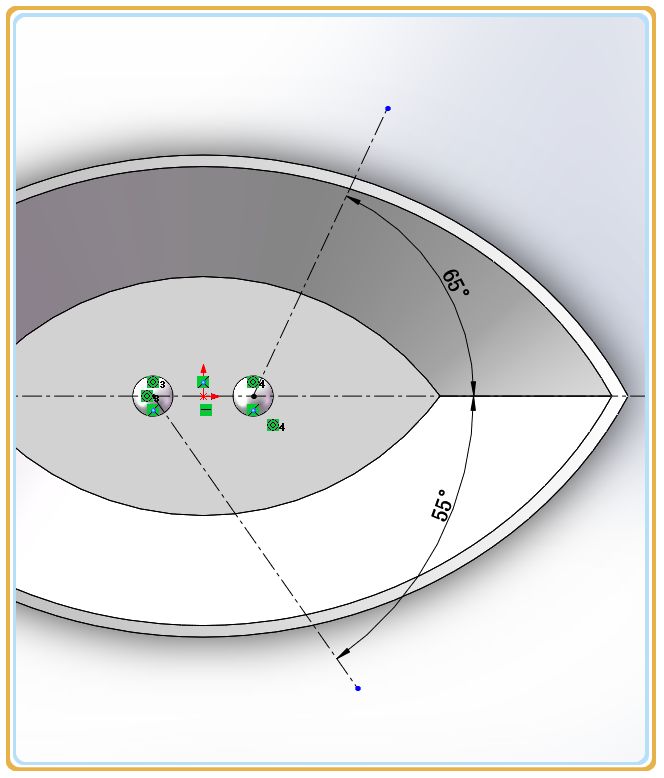 用SolidWorks画的小船和船桨，看图纸似乎挺复杂，但画起来并不难