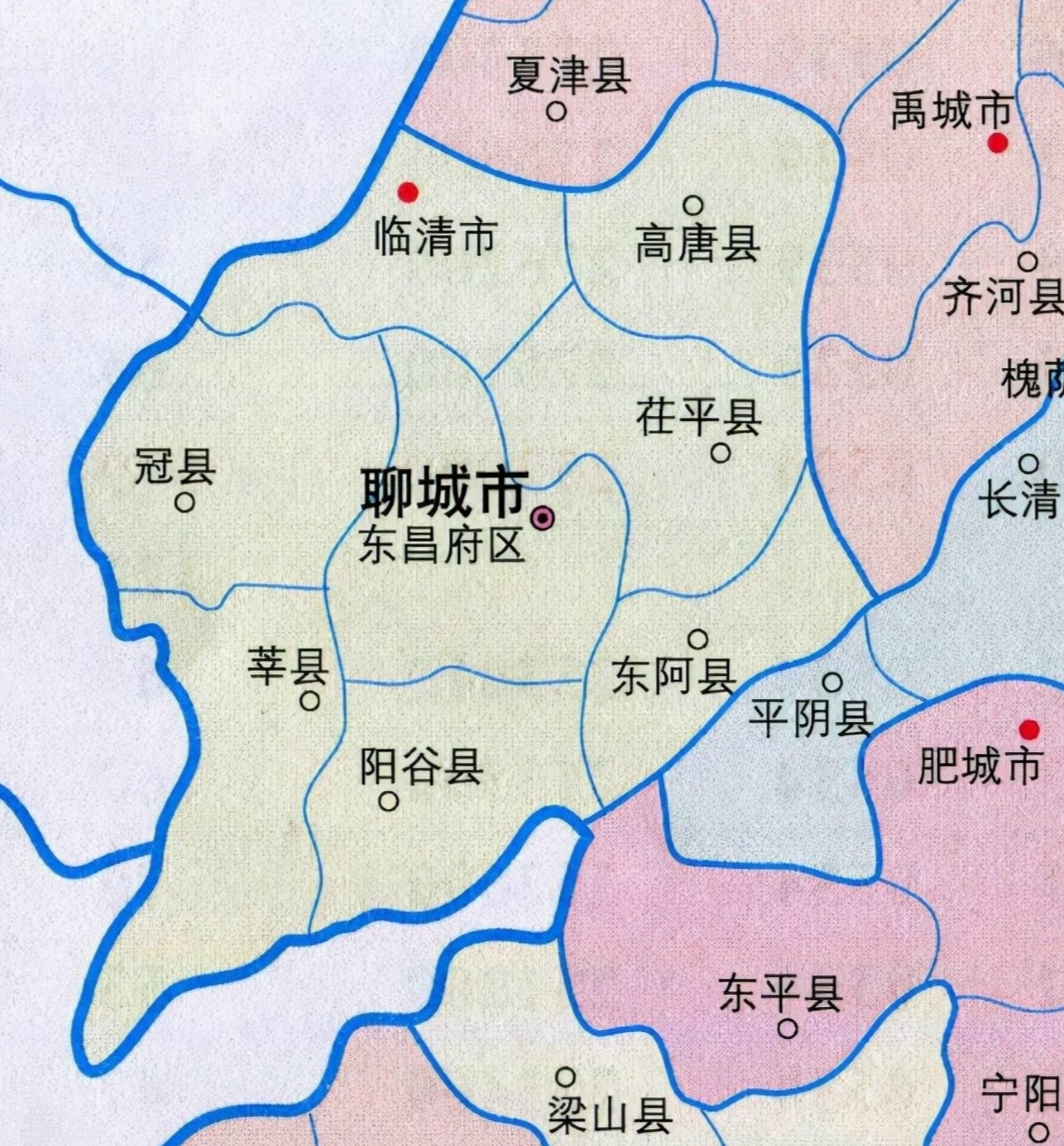 聊城市区划东昌府区聊城市卫星区域地图山东省聊城市原图 977 kb聊城