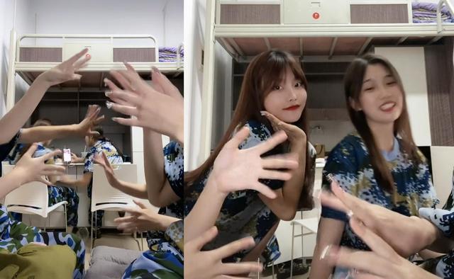 四川高校女生拍视频走红，网友：你们宿舍不和谐，有两个未入镜