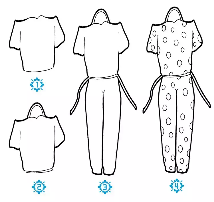 简笔画 | 衣服搭配简笔画,超简单,易上手,一学就会,转发收藏