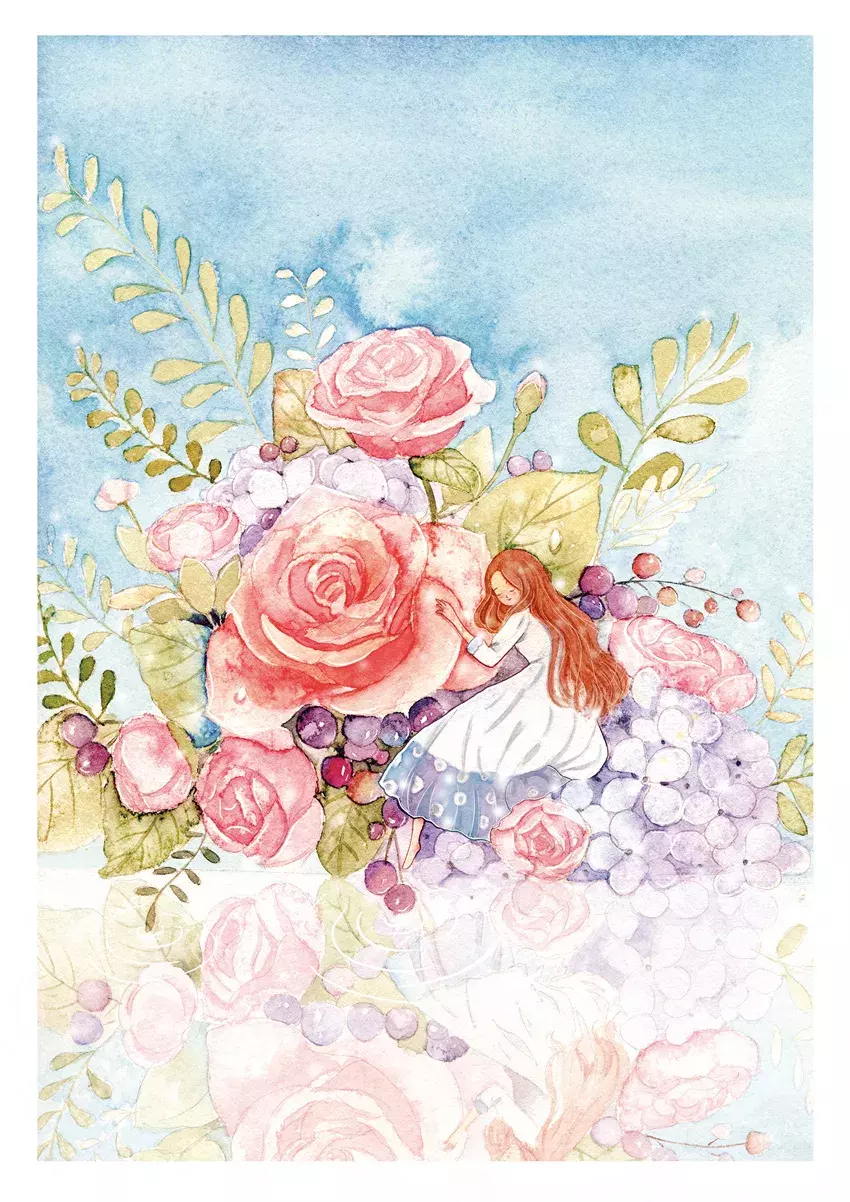 镜花水月，插画师用一支水彩笔画出一个梦想王国！