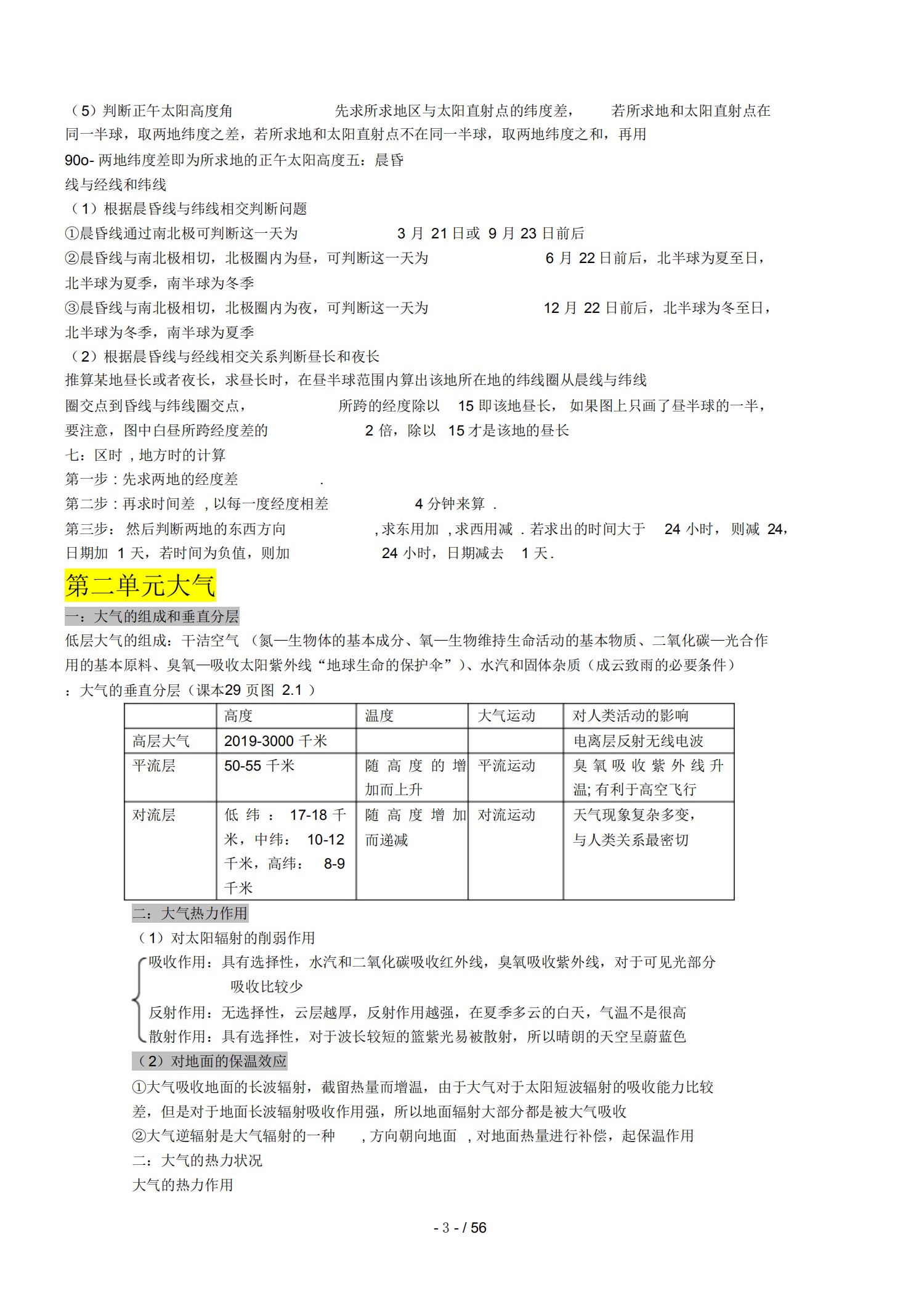 高考学霸笔记——地理知识点盘点（建议人手一份背诵）