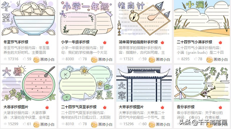 垃圾分类绿色环保消防安全简单实用手抄报模板，孩子一定用得上