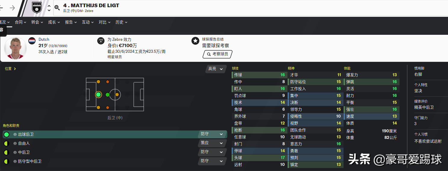 fm2016意甲哪个队(FM2020（足球经理）——潜力值-95球员介绍)