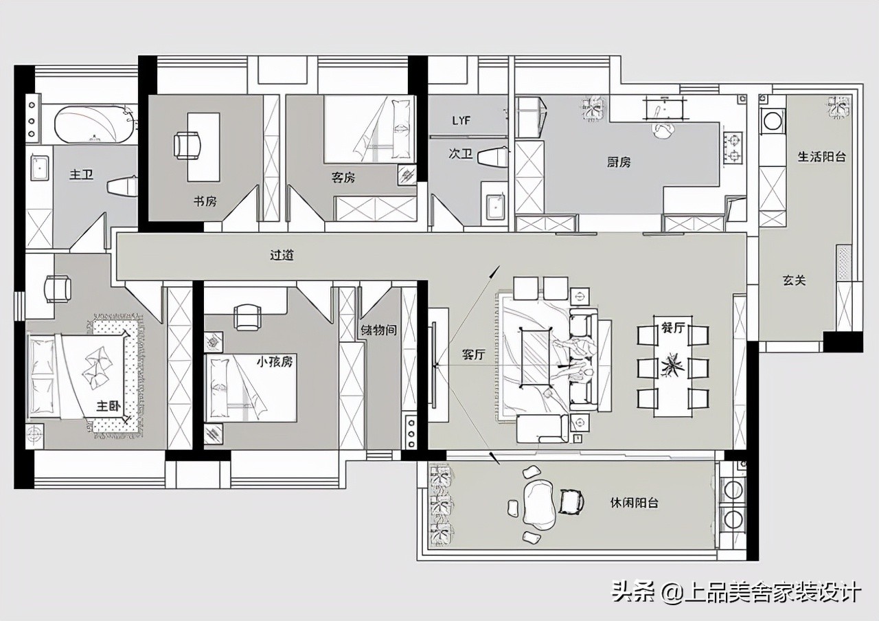 175㎡新家装“轻奢美式”，整体敞亮大气又温馨，这才是理想居所