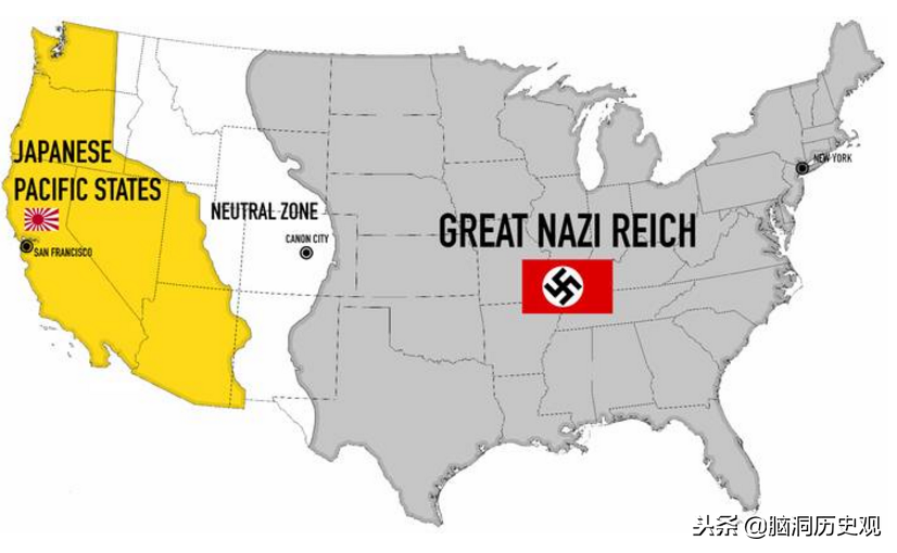 二战,如果德国日本胜利,他们将怎样瓜分美国?世界地图将大变样