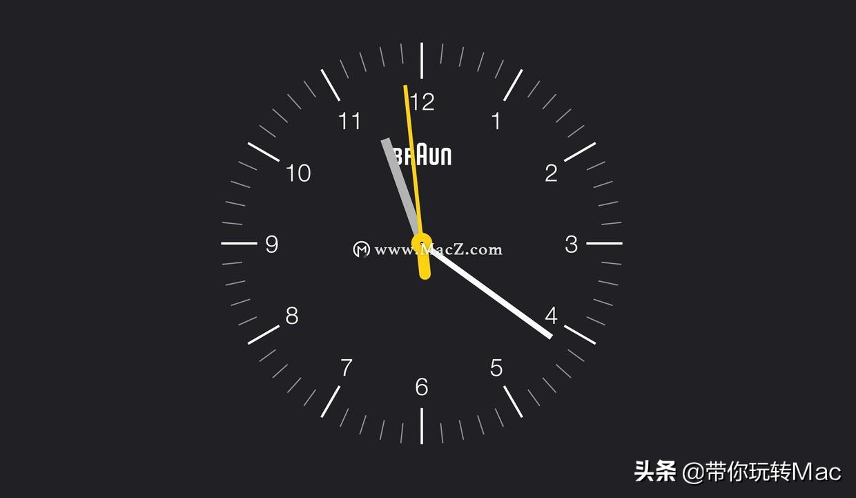 夜光时钟屏保下载(Clock saver for Mac(博朗手表时钟屏保))