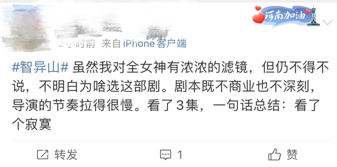 号称投资1.2亿的《智异山》,全智贤竟然翻车了