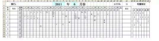 出勤表格式如何制作,出勤表格式如何制作打印