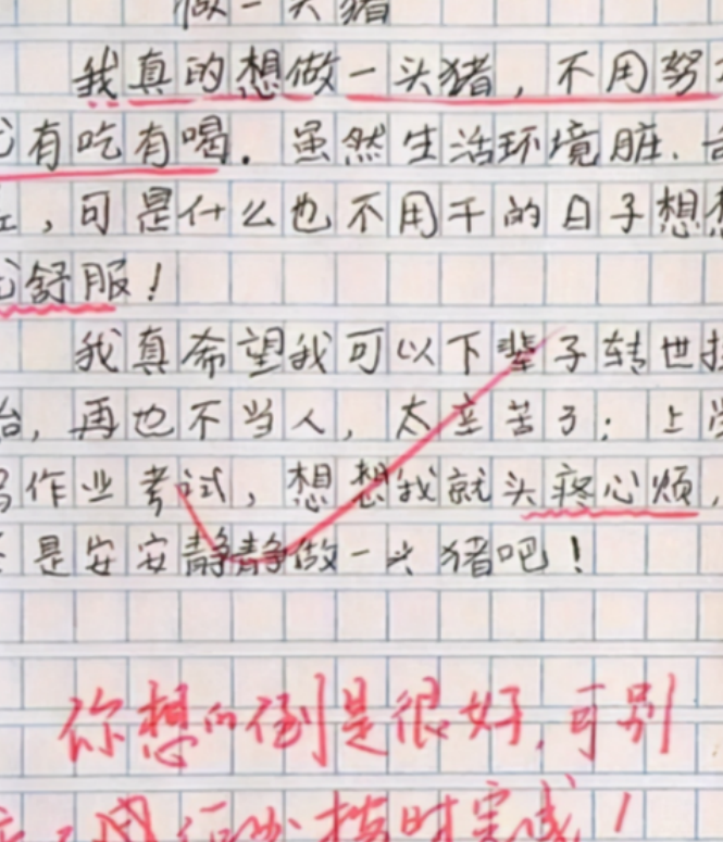 小学生作文《我的理想》火了，脑回路清奇，老师看后哭笑不得