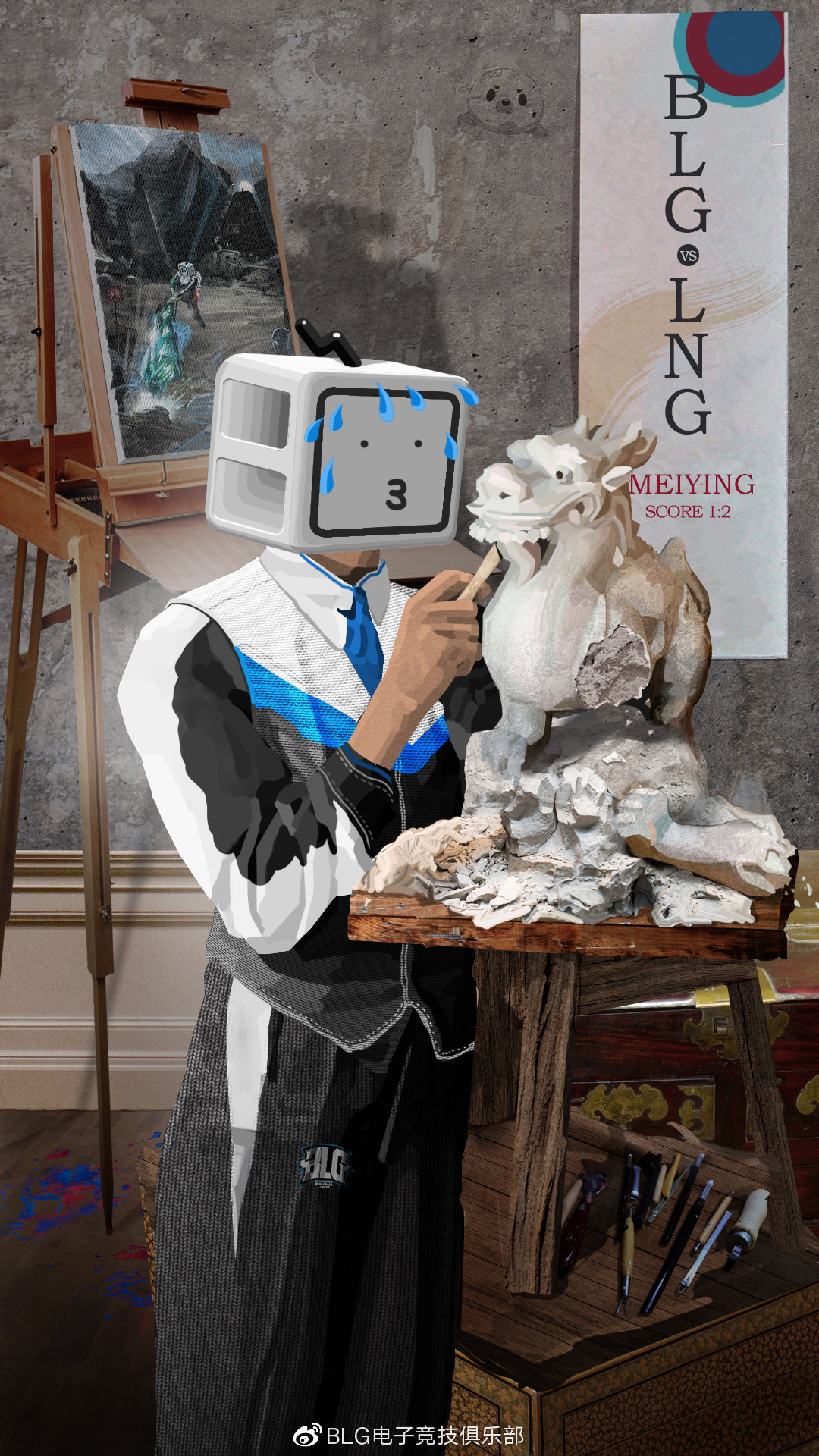 英雄联盟：BLG夏季赛画中画海报盘点，那些海报中隐藏着的故事