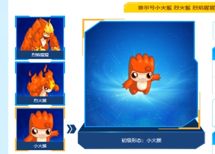 还记得当初选择小火猴,把小火猴进化成火红猩猩的时候,我开心极了.