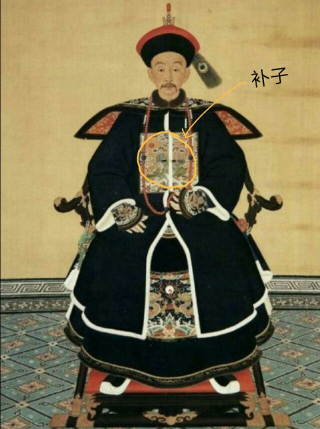 清朝一至九品文武官员朝服补子