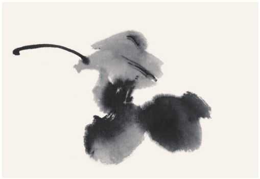 国画知识：常见的五种叶子画法步骤图解，简单易学，小白也能学会