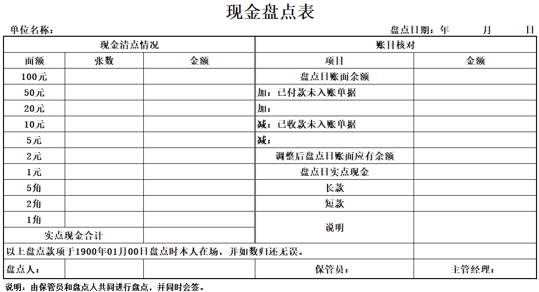 出纳人员都在用的：出纳万能表格，让你工作效率成倍上涨