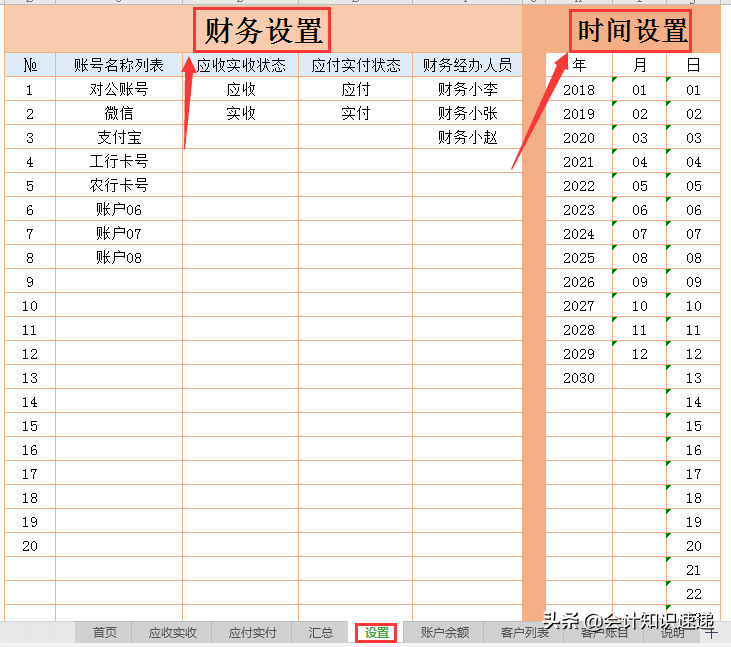 月薪3w的总监自做的往来账管理系统，内有函数公式，可直接使用