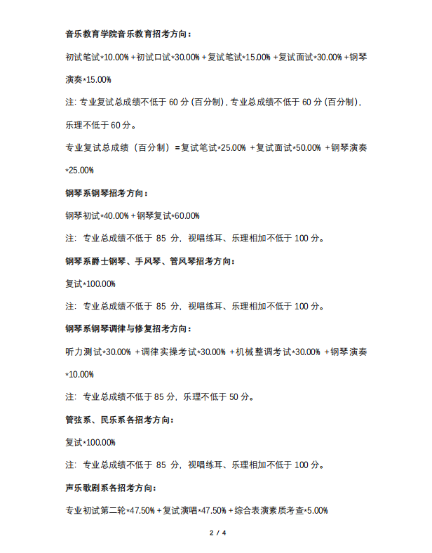 16所院校公布校考合格线！十一大音乐学院专业多少分才能录取？