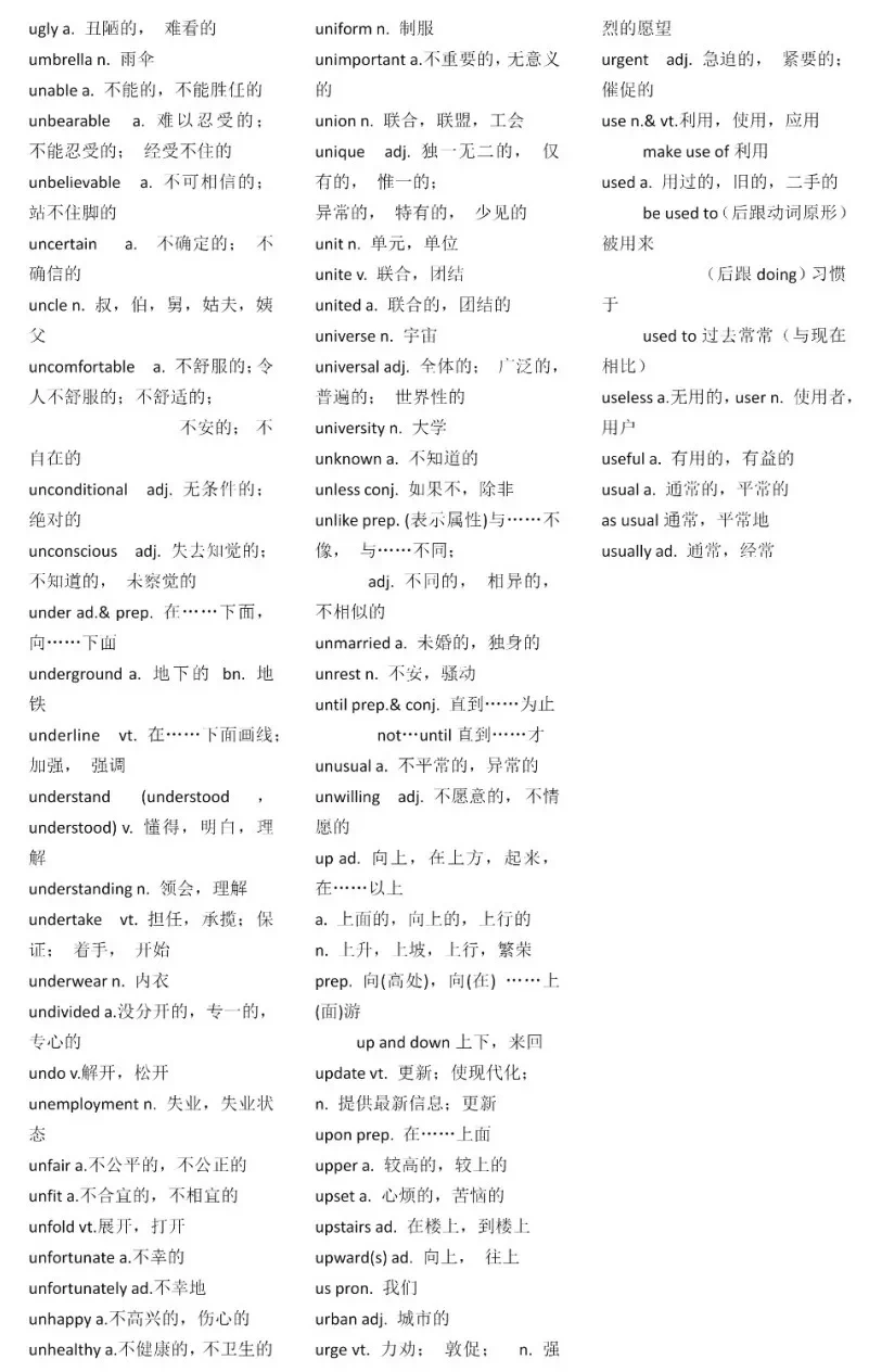 一轮复习丨高考英语常考「3500词」词汇表