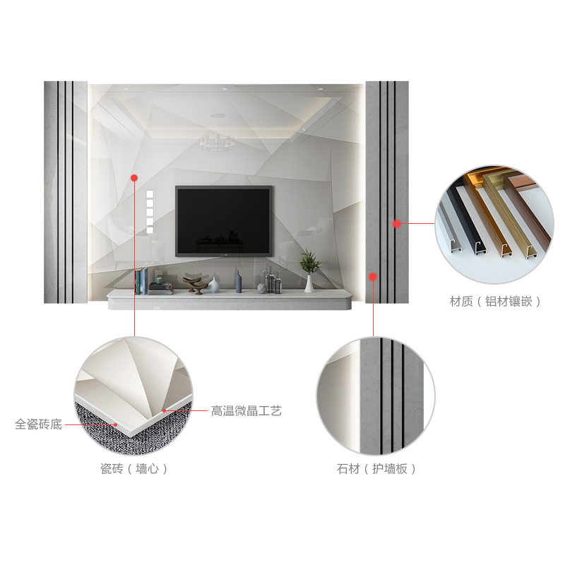 设计师总结：客厅电视背景墙，各种材质如何装修以及施工要点