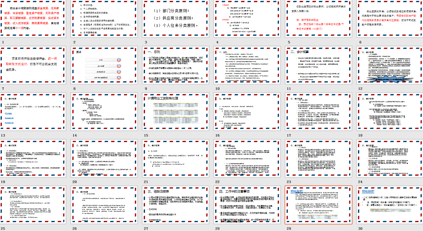 会计最不该错过的资料：物业会计核算细则+全套会计分录，速收