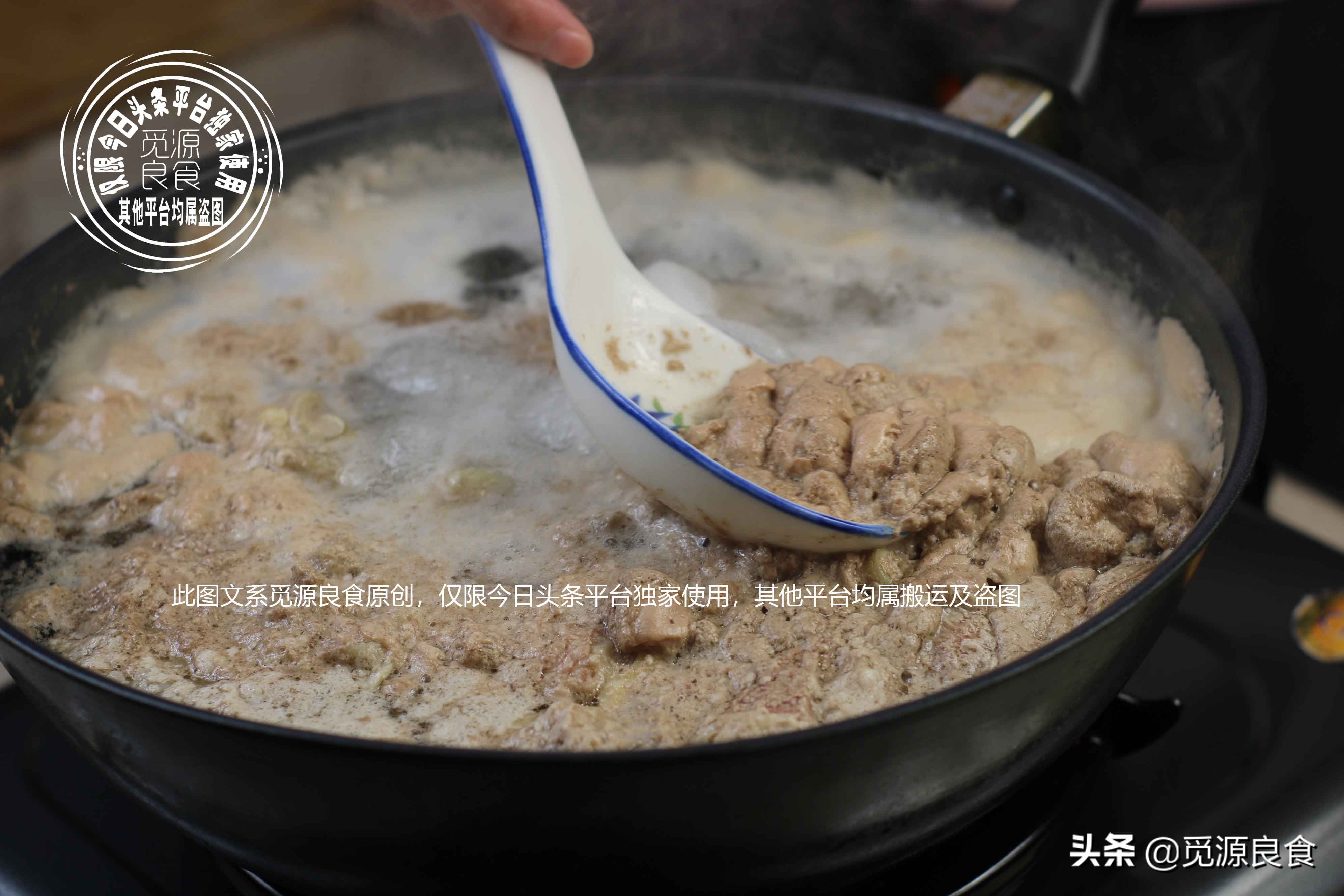 牛腩蘿蔔湯没有饭店做的好吃，可能第一步就错了，这样做吃着才香
