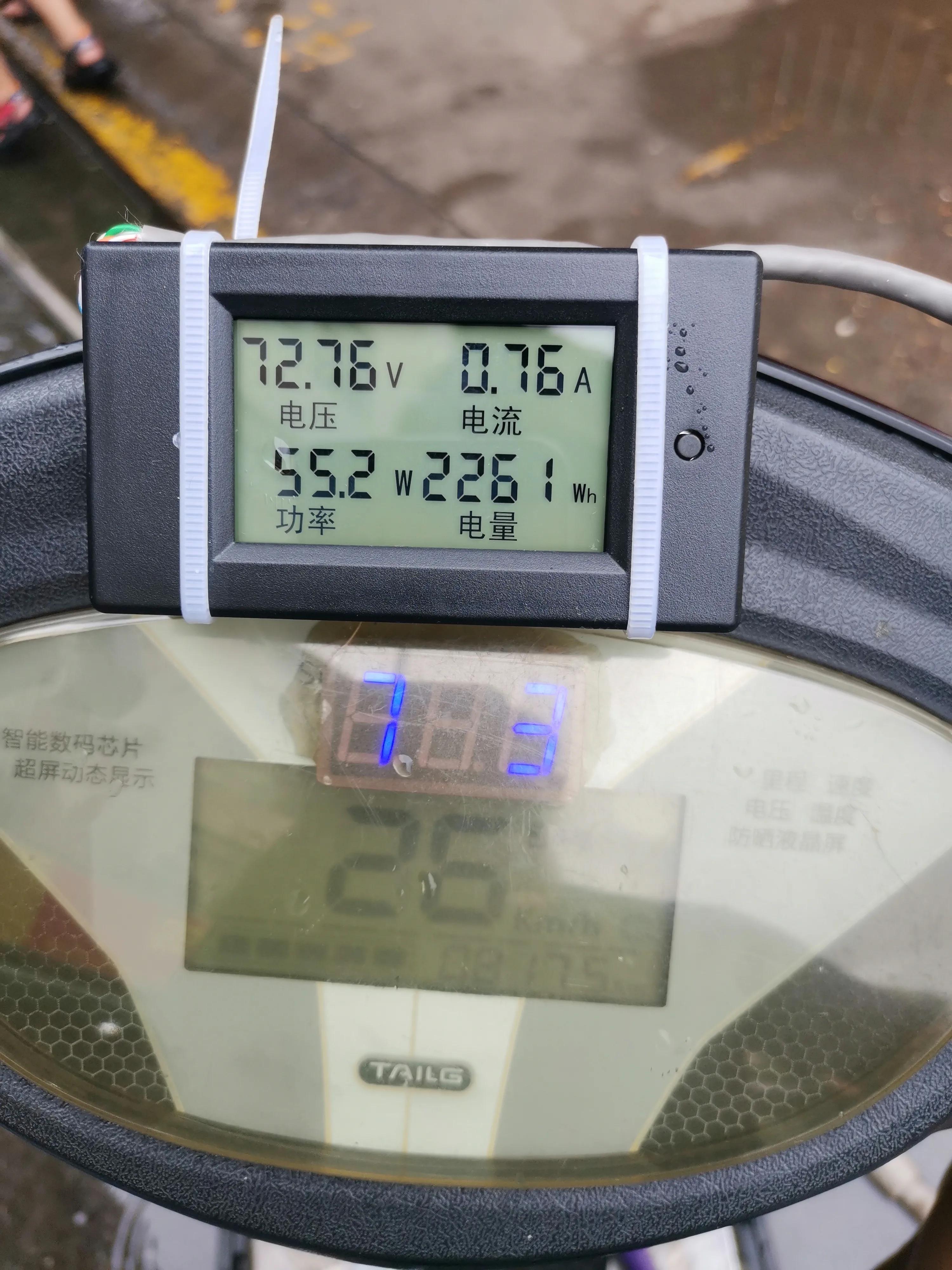 电动车空载空转实测看需要多大功率