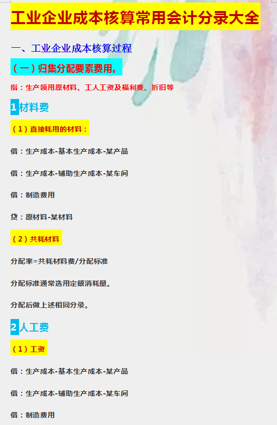 想要精通各行业的全盘账？请收好这50套各行业账务处理，收藏