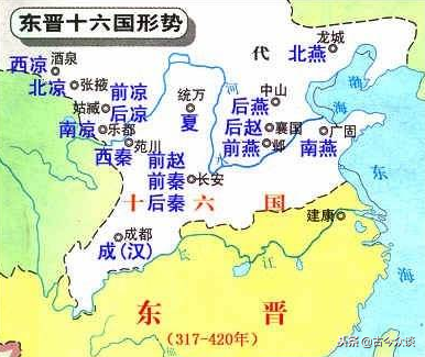 “河西走廊”历史上的割据政权：前凉、后凉、南凉、北凉、西凉
