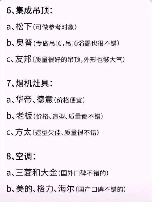 装修半包自选材料？62种主辅材清单+19种品牌推荐，直接拿去用吧