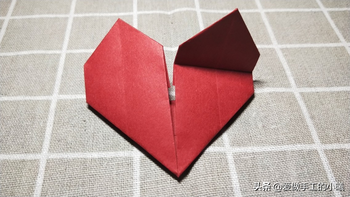 漂亮的双爱心书签,简单又别致,一张纸就完成