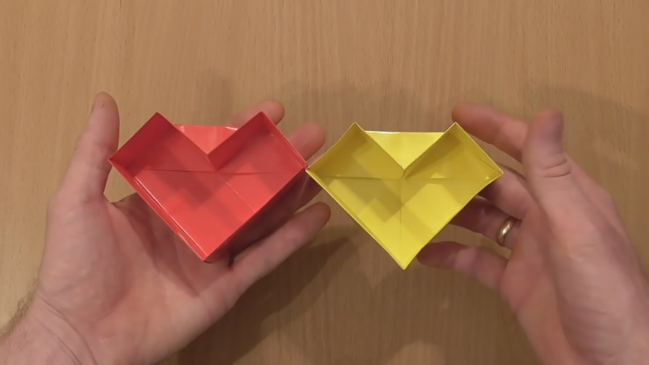 手工折纸菱形盒子的方法,简单又有创意,看一遍就学会了