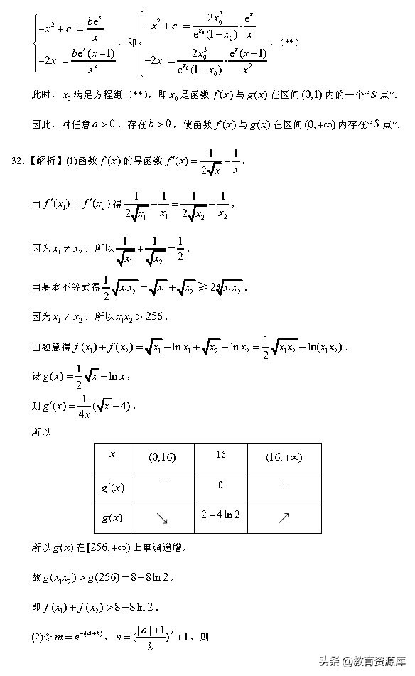 高考数学：2010—2018真题汇编，专题三，导数及其应用