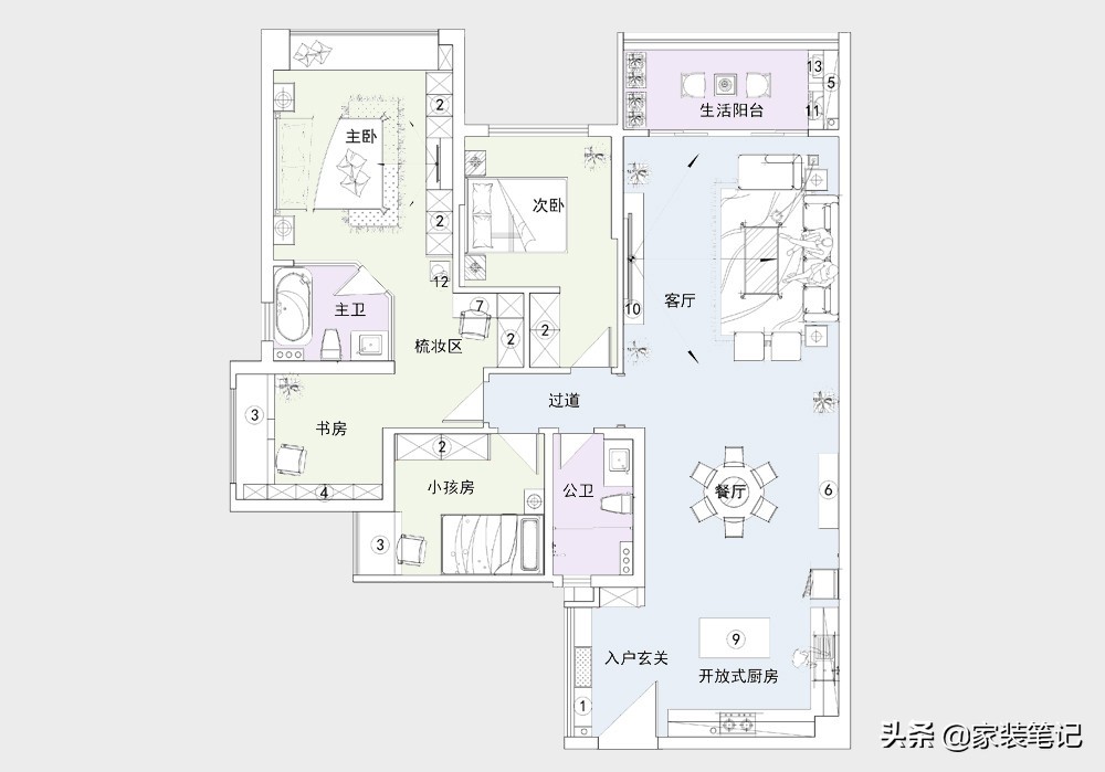看了闺蜜家的美式田园风装修后，我也爱上了，下次买房我也这样装